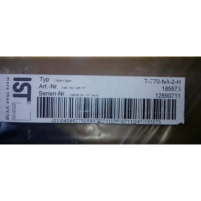 T-770-NA-3-H-140, IST Replacement UV Lamp for Heidelberg printing machine